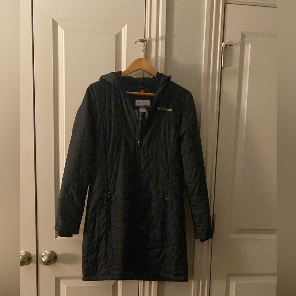 Columbia Black Quilted Ski Omni-Heat Jacket